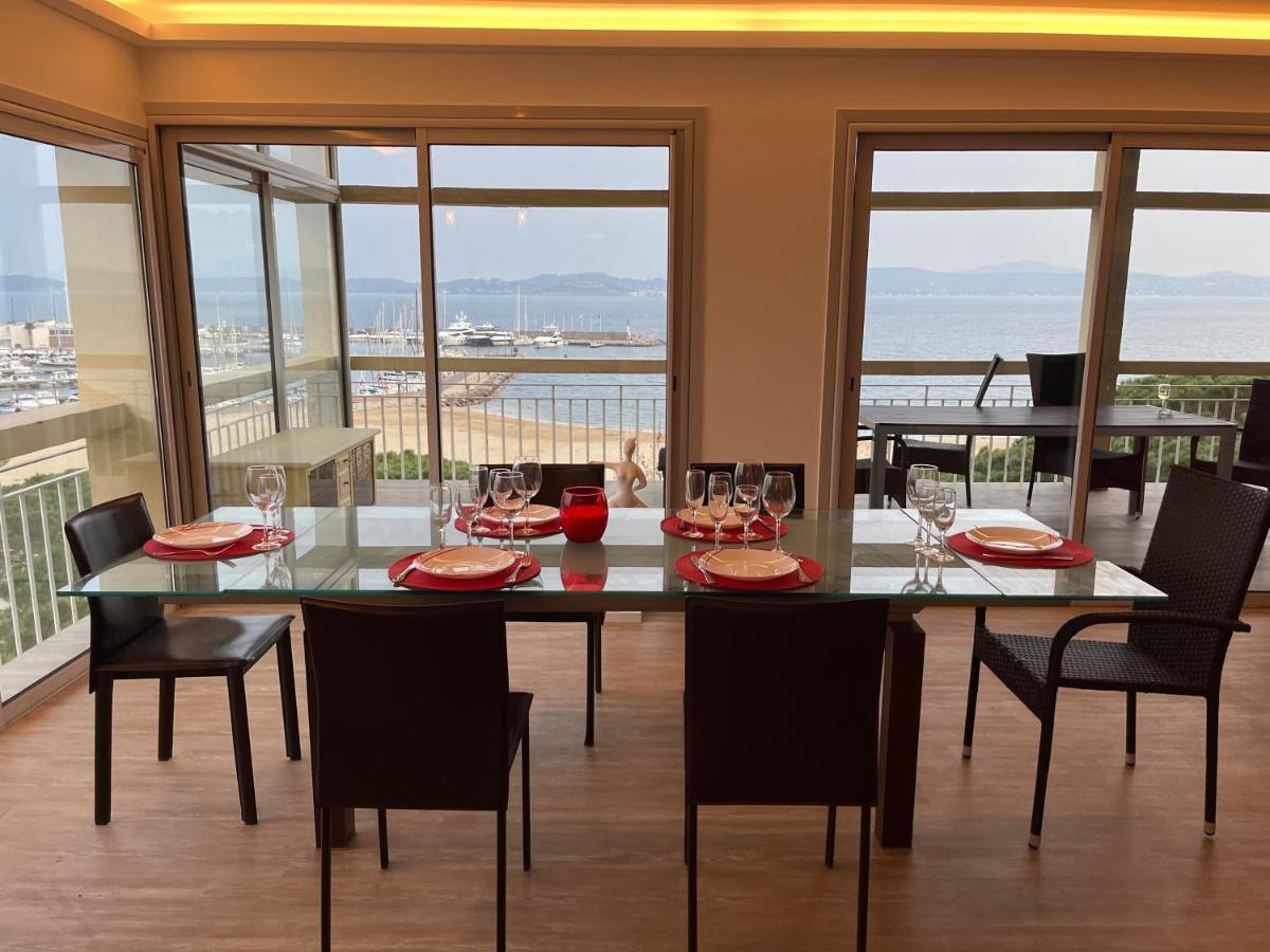 Grand Appartement - Central Beach - Residence De La Rose Сен Максим Екстериор снимка
